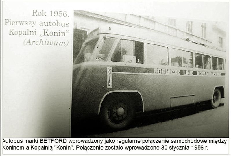Pierwszy autobus Kopalni „Konin”