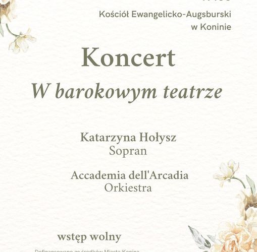 Koncert w barokowym teatrze